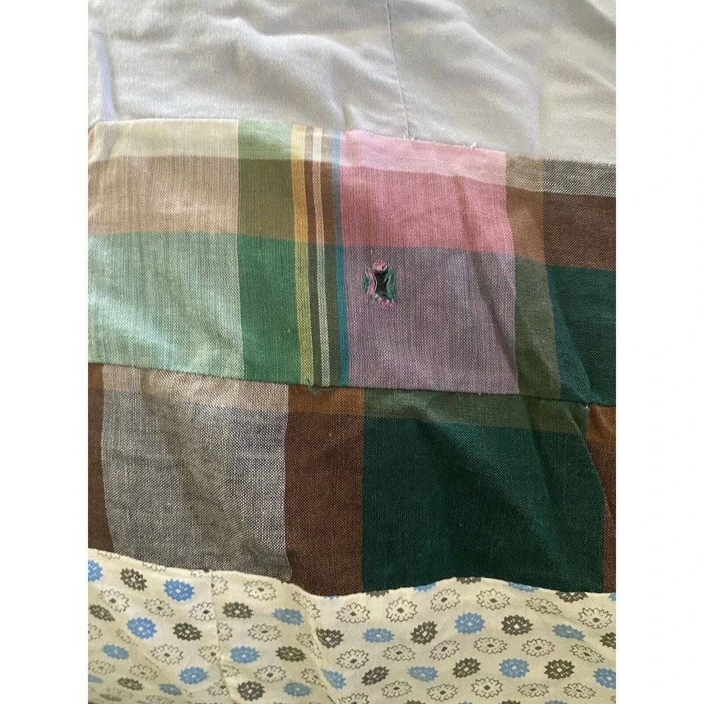 Vintage Start of a quilt project hand pieced 83